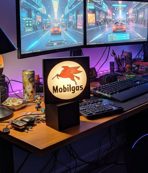 Mobil Gas LED Lightbox